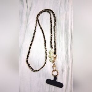 Fashion Camellia Chain Phone Lanyard